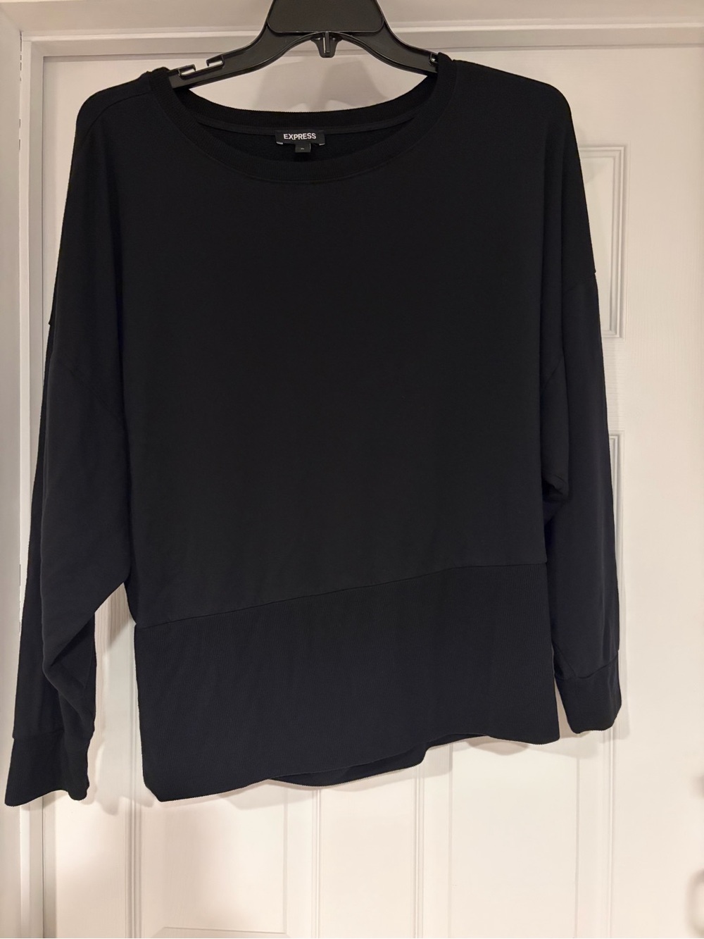 Express Crew Neck Open-Back Cutout Sweatshirt
